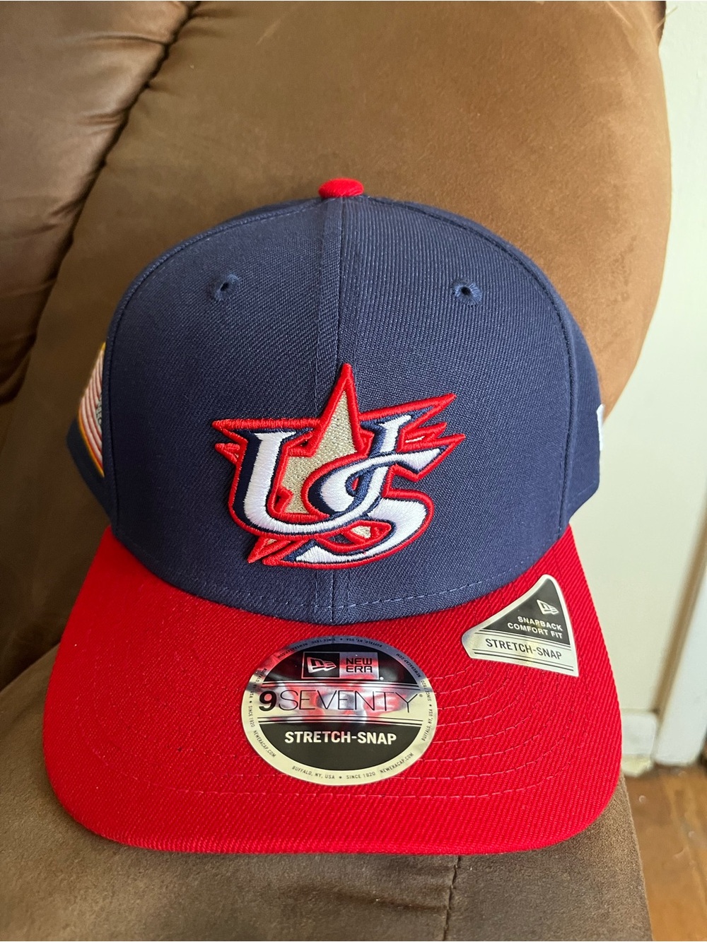 USA New Era World baseball classic stretch snap hat